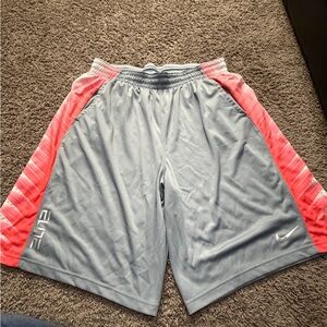Nike Men's Athletic Shorts in Gray and Pink